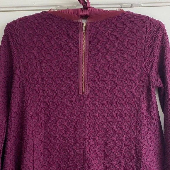 Anthropologie Postmark Textured Plum Blouse - Picture 5 of 7